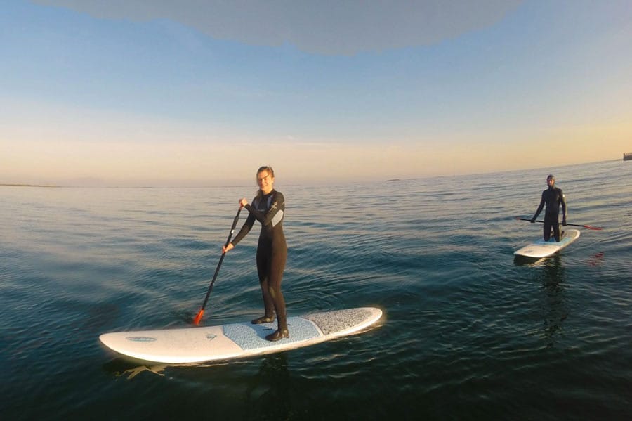Group stand up paddle lesson